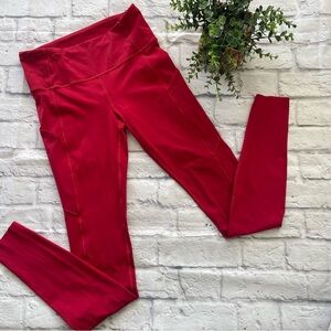 Lululemon Fast & Free Tight - Dark Red 31" size 8 leggings